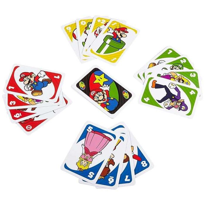 Mattel Juego de Cartas Uno Super Mario Bros. para 2-10 Jugadores, Edad 5+ (Español/Portugués) 6