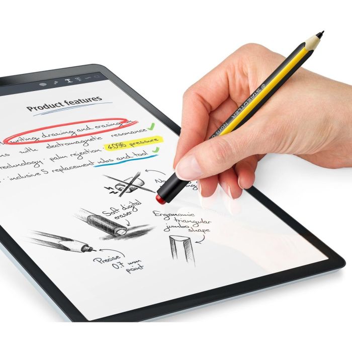 Staedtler Lápiz Noris Digital Jumbo 0.7 mm con Borrador, Tecnología Erm 6