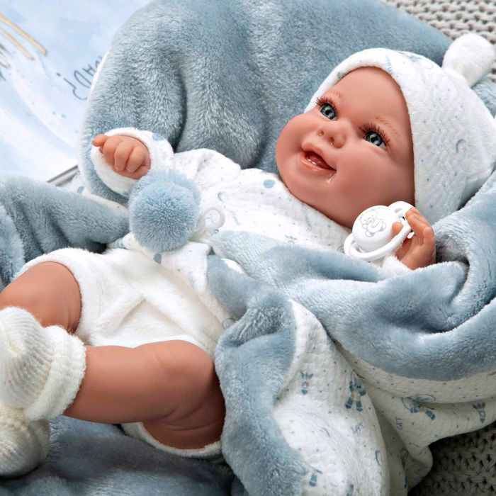 Muñeca elegance 35 cm babyto azul c/manta (muñeco de peso) 5 Muñeca elegance 35 cm babyto azul c/manta (muñeco de peso) 5