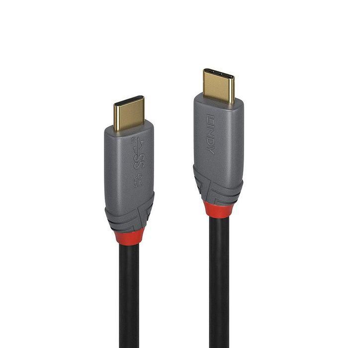 Lindy 1m USB 3.2 Type C to C Cable, 20Gbps, 5A, PD, Anthra Line Lindy 1m USB 3.2 Type C to C Cable, 20Gbps, 5A, PD, Anthra Line