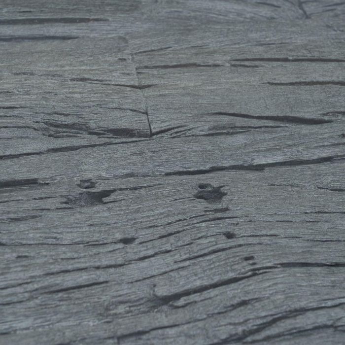 Mesa Centro Negro Madera / Acero Salón 100 X 100 X 48 cm