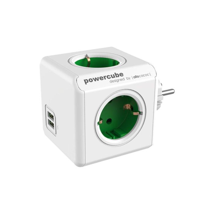 Regleta Enchufes Cubo Power Cube Allocacoc 1202BL/DEOUPC USB 1 Regleta Enchufes Cubo Power Cube Allocacoc 1202BL/DEOUPC USB 1