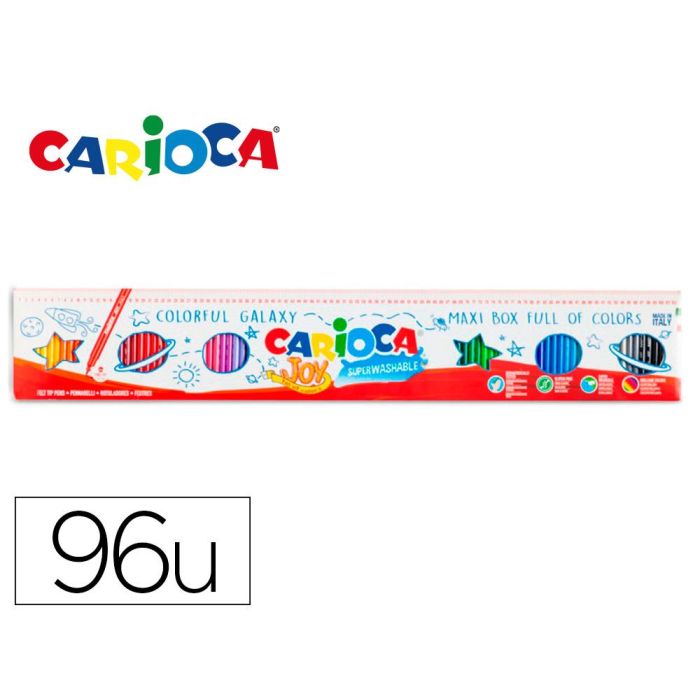 Carioca Rotuladores Joy Colores Surtidos Estuche 100 Ud