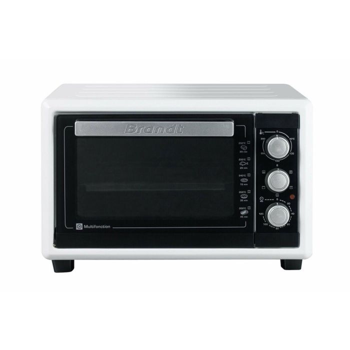 Brandt FC160MW Mini Horno de Sobremesa 16L, Convección Natural, Multifunción, Ventilador, Parrilla y Cavidad Antiadherente