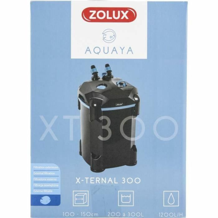 Zolux ZOL3336023265346 Filtro Externo Xternal 300 para Acuarios 200-300L, 1200 L/h, 13,2W 2