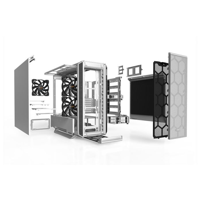 Be Quiet! Silent Base 802 White Midi Tower PC ATX EATX Micro-ATX Mini-ITX ABS Acero Filtro anti-polvo Gestión de cables Botón de encendido/apagado 18,5 cm de altura para CPU 6