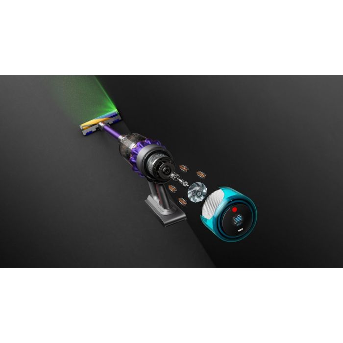 Dyson Gen5Detect Absolute Aspiradora Escoba sin Cable, 2 en 1, 262 AW, sin Bolsa, Ciclónica, Púrpura/Plata 8