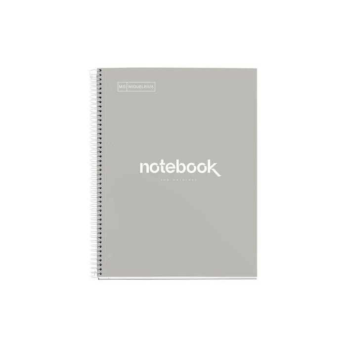 Miquelrius Cuaderno espiral Emotions A4, tapa forrada, 80 hojas 90g/m², cuadro 5 mm, microperforado