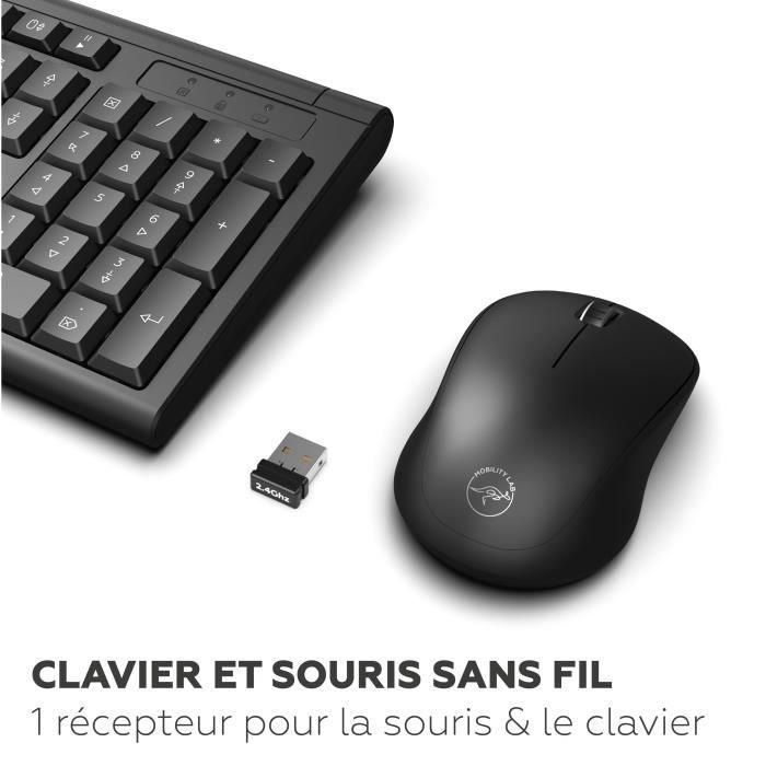 Conjunto de teclado y ratón - MOBILITY LAB - Alpha - Ergonómico - Inalámbrico - Teclado numérico integrado 2 Conjunto de teclado y ratón - MOBILITY LAB - Alpha - Ergonómico - Inalámbrico - Teclado numérico integrado 2