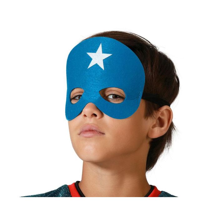 Gafas Antifaz Azul Con Estrella Central Para Héroe Infantil - Ideal para disfraces y juegos de rol Gafas Antifaz Azul Con Estrella Central Para Héroe Infantil - Ideal para disfraces y juegos de rol