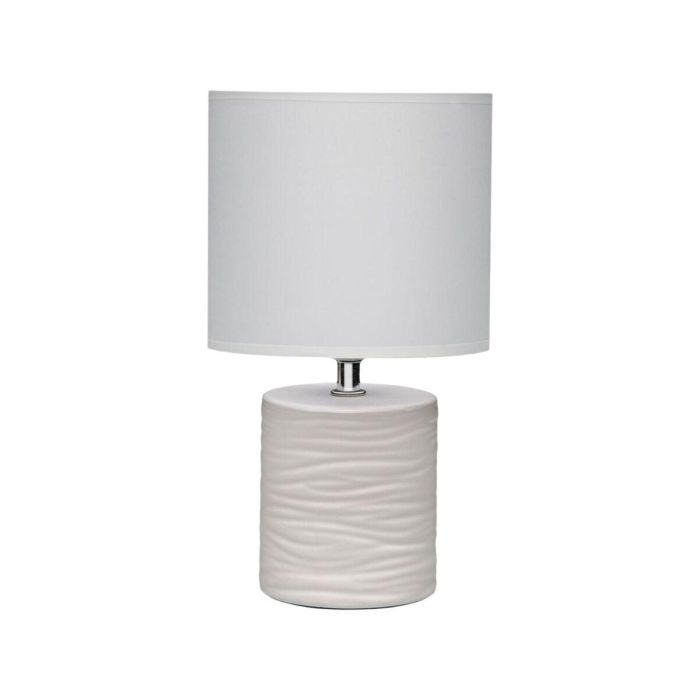 Lámpara Nira Blanca Versa 14x27.5x9.5 cm - Cerámica, Textil (2 Unidades) 1 Lámpara Nira Blanca Versa 14x27.5x9.5 cm - Cerámica, Textil (2 Unidades) 1
