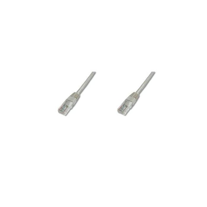 DIGITUS Patchkabel Cat5e U/UTP 2xRJ45 3.0m CCA grau Hebels. Polybeutel