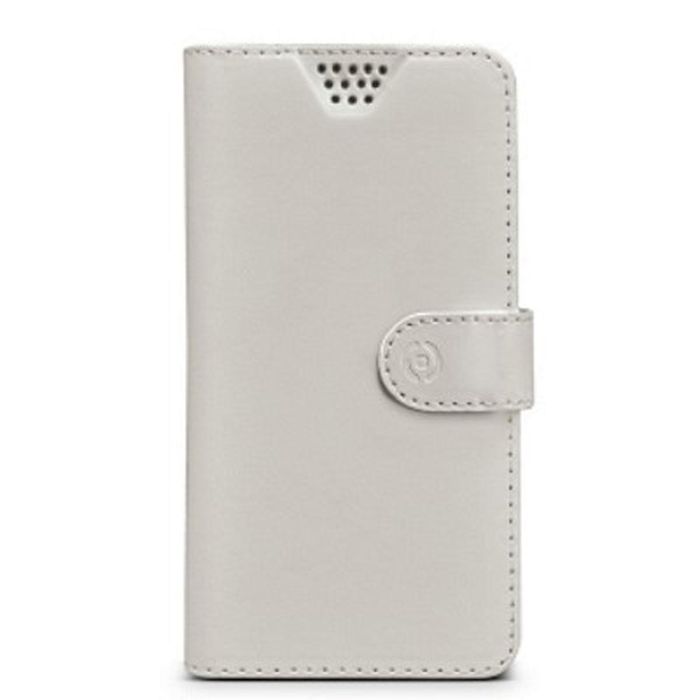 Funda para Móvil Celly WALLYUNILWH Blanco Universal Funda para Móvil Celly WALLYUNILWH Blanco Universal