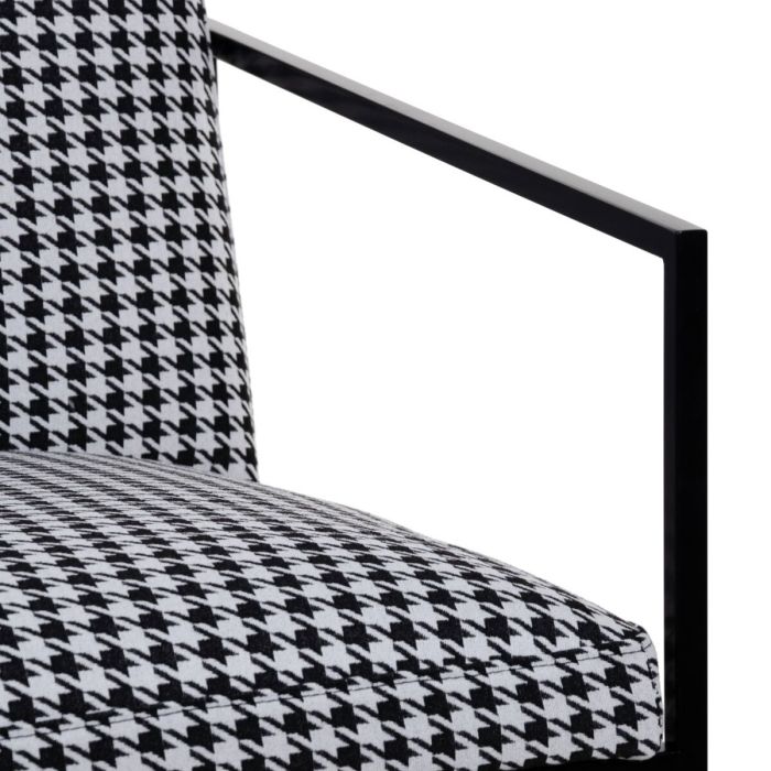 Sillón Blanco Negro 65 x 85 x 73 cm 4