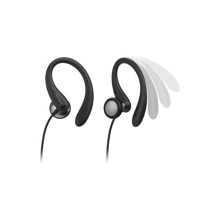 Auriculares deportivos Philips Negro 1 Auriculares deportivos Philips Negro 1