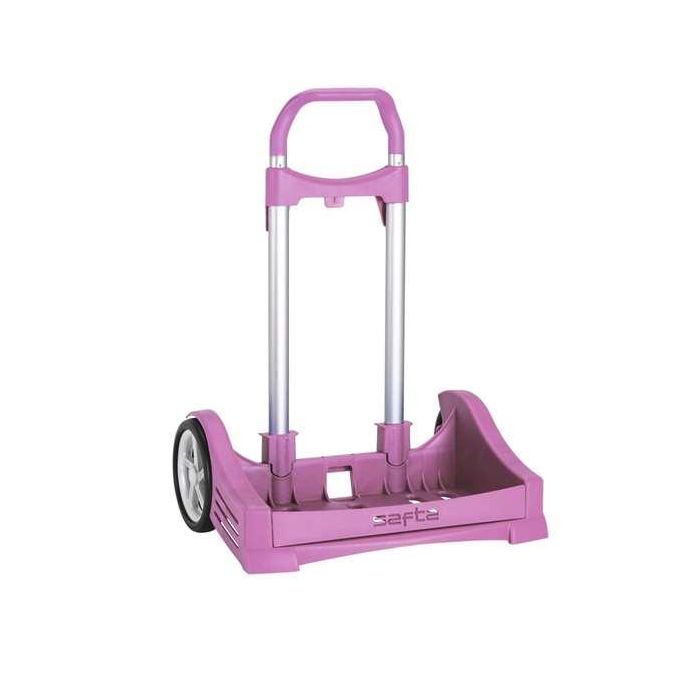 Carro Escolar Safta Portamochilas Evolution Rosa Claro 5 Carro Escolar Safta Portamochilas Evolution Rosa Claro 5