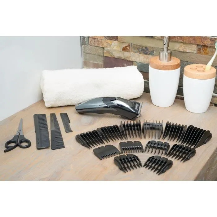 Wahl 9639-816 Cortapelos y Cortabarbas con y sin Cable, Autonomía 40 min, Cuchillas de Carbono Autoafilables y Lavables 2 Wahl 9639-816 Cortapelos y Cortabarbas con y sin Cable, Autonomía 40 min, Cuchillas de Carbono Autoafilables y Lavables 2