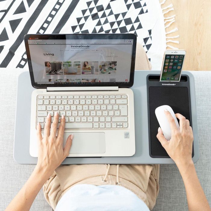 Escritorio Portátil para Ordenador con Cojín XL Deskion InnovaGoods 6 Escritorio Portátil para Ordenador con Cojín XL Deskion InnovaGoods 6