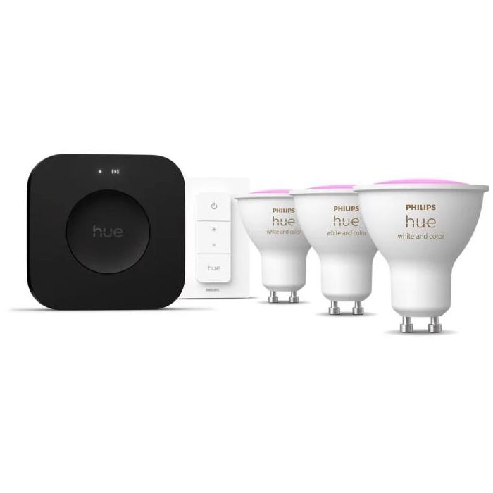 Philips Hue Starter Kit WCA 400 - 3 GU10 sw v3 EU 1 Philips Hue Starter Kit WCA 400 - 3 GU10 sw v3 EU 1