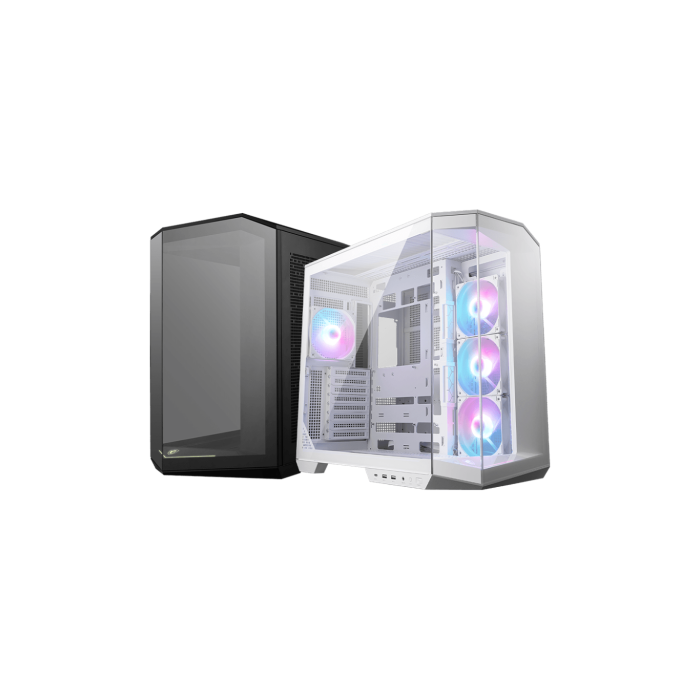 MSI Caja MAG PANO 100R PZ White Midi Tower ATX con 3x120mm ARGB, 2xUSB 3.2, 1xUSB 3.2 Type C, Audio 2