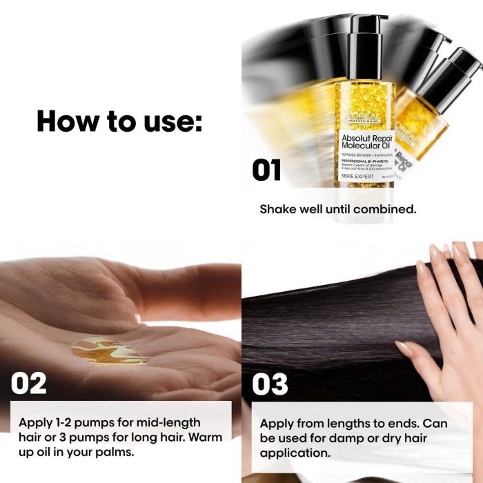 Complemento Alimenticio L'Oreal Professionnel Paris ABSOLUT REPAIR MOLECULAR 30 ml 2 Complemento Alimenticio L'Oreal Professionnel Paris ABSOLUT REPAIR MOLECULAR 30 ml 2