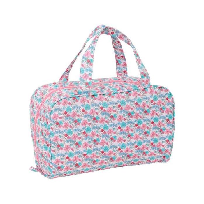 Safta Neceser Rectangular Reciclado Moos Flores 31x14x19 cm 1