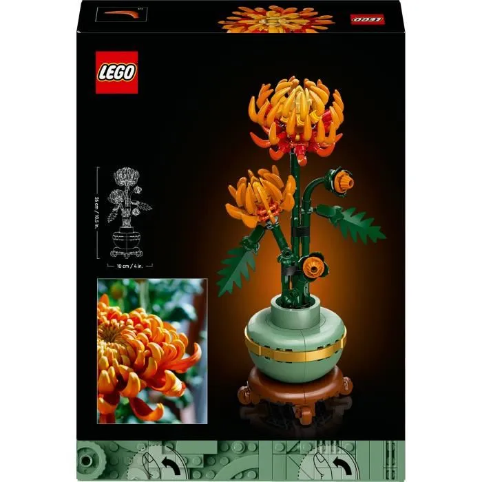 Lego 10368 Icons El Crisantemo - Set de decoración floral para construir para adultos 5