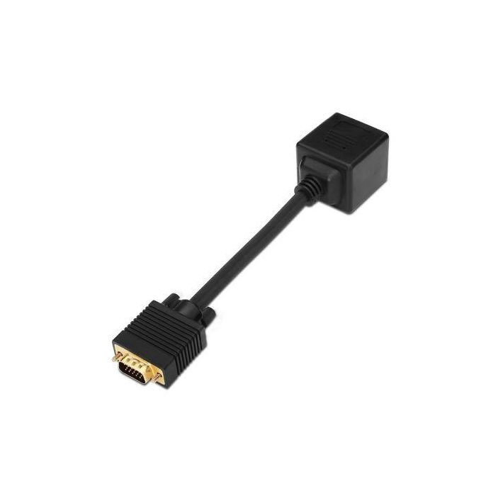 AISENS - CABLE BIFURCADOR SVGA(3C+9), HDB15/M-2XHDB15/H, ORO, 20 CM 1 AISENS - CABLE BIFURCADOR SVGA(3C+9), HDB15/M-2XHDB15/H, ORO, 20 CM 1