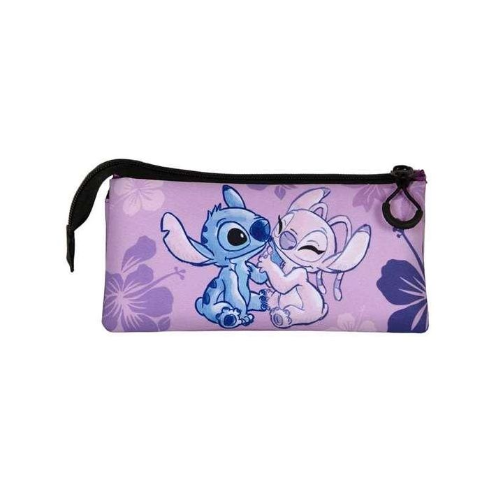 Karactermania Estuche Portatodo Triple Lilo y Stitch Fan 2.0 11x23x4 cm 1
