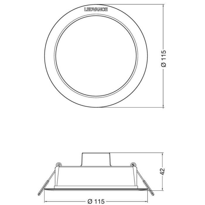 [LVE-4058075702967] Downlight LED LEDVANCE   8W 800Lm 4000K 100º IP44 1