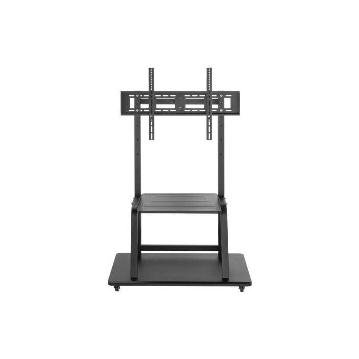 AISENS - SOPORTE DE SUELO ECO CON RUEDA, BANDEJA PARA DVD PARA MONITOR/TV 150KG DE 37-100, NEGRO 2
