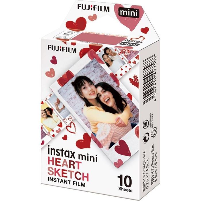 Pelicula Fujifilm Instax Mini Heart Sketch 1 Pelicula Fujifilm Instax Mini Heart Sketch 1