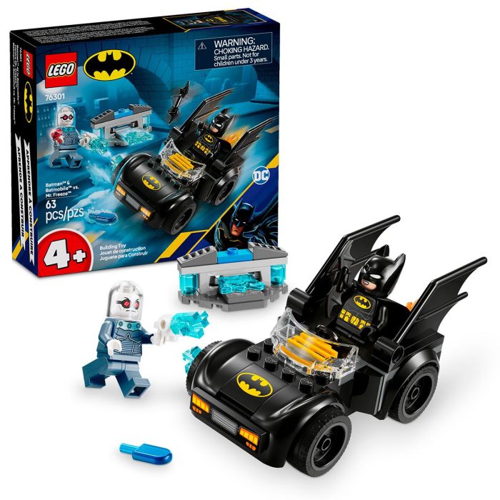 LEGO DC Batman 76301 Batman y el Batimóvil vs. Mr. Freeze - Set de juego de superhéroe