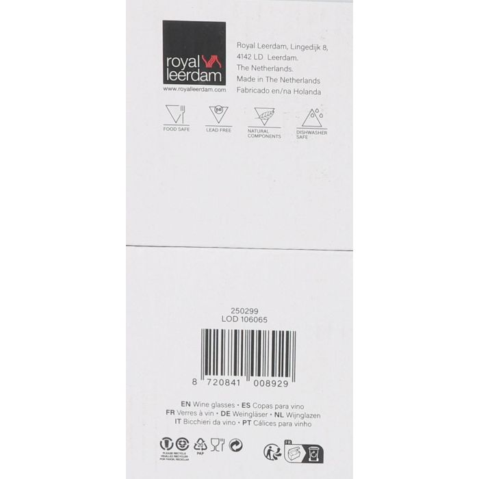 Inde Set 6 Copas Vino Blanco "Carre Optics" 38.5 Cl 6