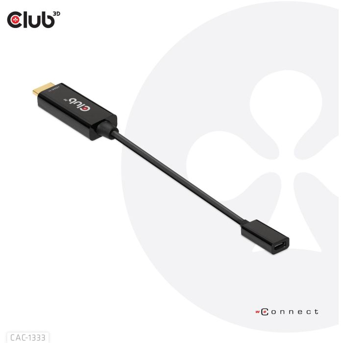 Club 3D Adaptador HDMI 2.0 a USB-C CAC-1333, 4K 60Hz Activo 6