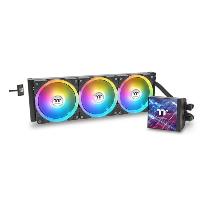 Thermaltake MAGFloe 420 Ultra ARGB Sistema de Refrigeración Líquida AIO para Procesador con Radiador 420mm y Ventiladores 140mm Negro