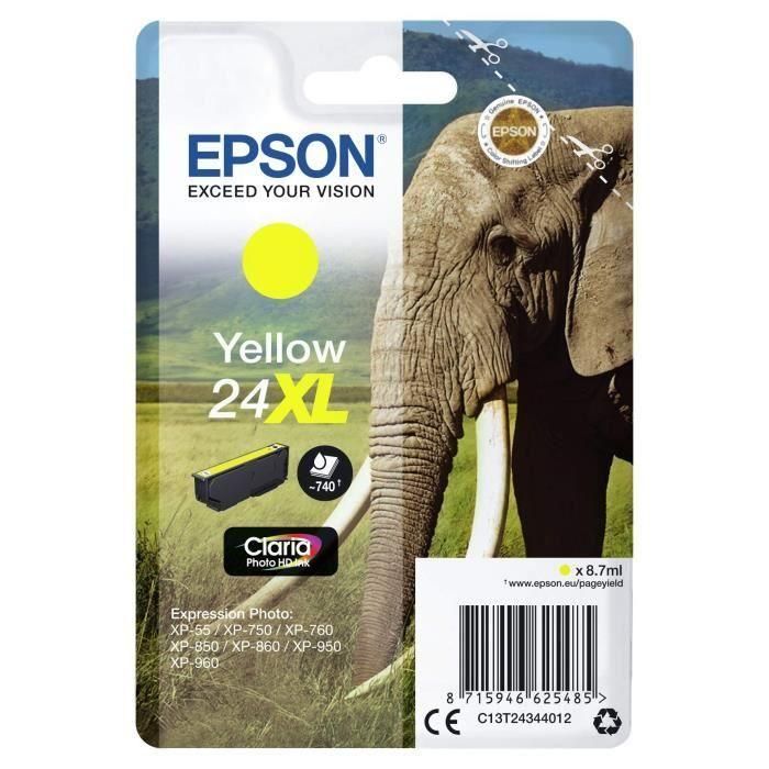Epson 24XL Claria Photo HD Ink Tinta Amarilla Original 1 Epson 24XL Claria Photo HD Ink Tinta Amarilla Original 1