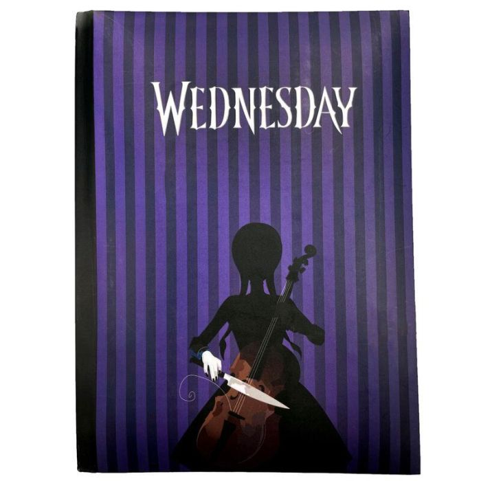 SD TOYS Cuaderno A5 de Wednesday con Luz 15x25x3cm