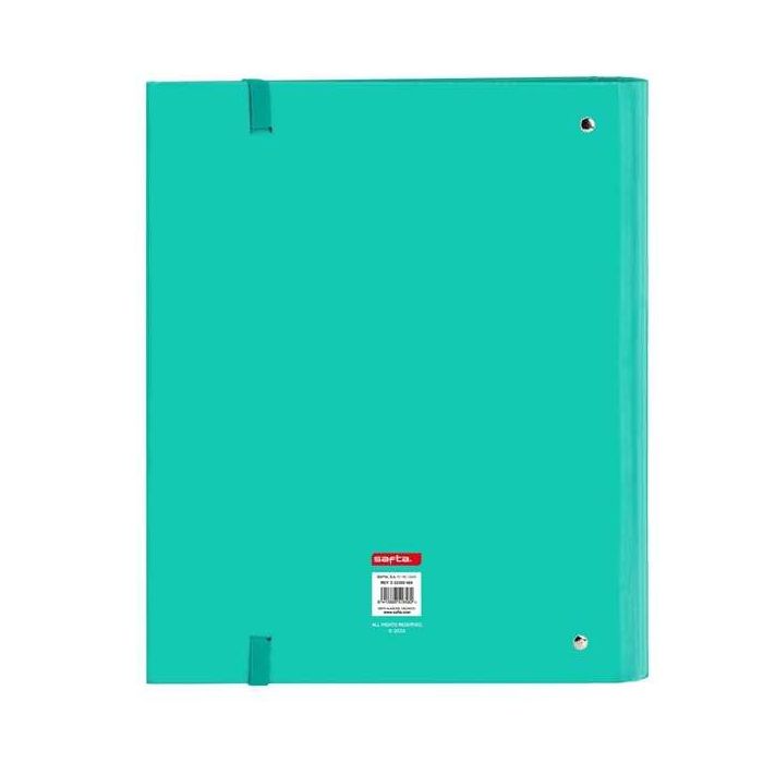 Safta Carpeta Escolar de 4 Anillas con Recambio de 35 mm, Color Turquesa, Material Cartón, Medidas 27x32x3,5 cm, Ideal para Niños y Estudiantes 1 Safta Carpeta Escolar de 4 Anillas con Recambio de 35 mm, Color Turquesa, Material Cartón, Medidas 27x32x3,5 cm, Ideal para Niños y Estudiantes 1