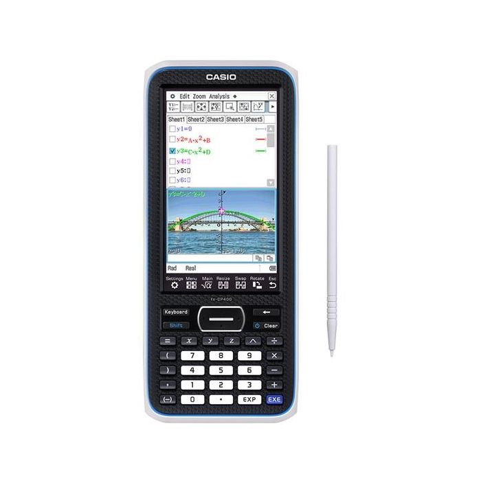 Casio calculadora gráfica fx-cp400 pantalla color alta resolución 320x528 px negro