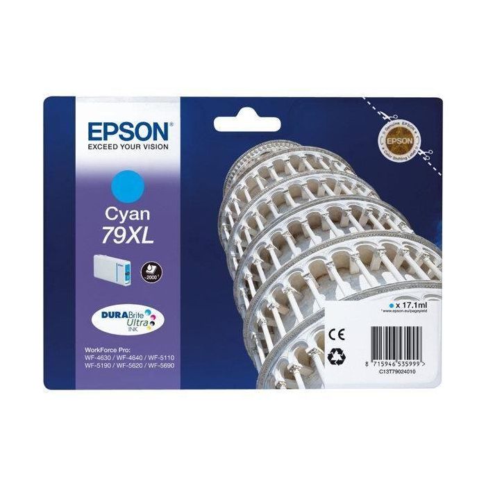 Epson Tinta Cian Workforce Pro WF-5Xxx Series - 79XL Epson Tinta Cian Workforce Pro WF-5Xxx Series - 79XL