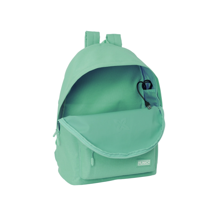 Safta Mochila Doble para Portátil 15,6"+USB Munich Turquesa 31x44x18 cm 3