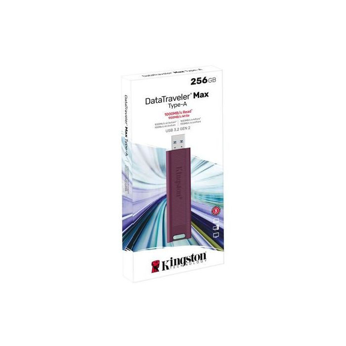 Kingston Technology DataTraveler Max unidad flash USB 256 GB USB tipo A 3.2 Gen 2 (3.1 Gen 2) Rojo 2