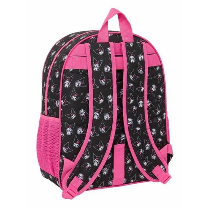 Mochila Escolar Kuromi Negro Fucsia 33 x 42 x 14 cm 2 Mochila Escolar Kuromi Negro Fucsia 33 x 42 x 14 cm 2
