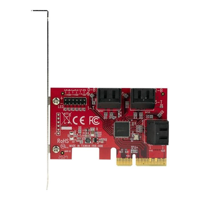 StarTech.com 6P6 Tarjeta Controladora PCIe 3.0 x4 SATA 6 Puertos 6Gb/s con Perfil Bajo para HDDs/SSDs 0 StarTech.com 6P6 Tarjeta Controladora PCIe 3.0 x4 SATA 6 Puertos 6Gb/s con Perfil Bajo para HDDs/SSDs 0