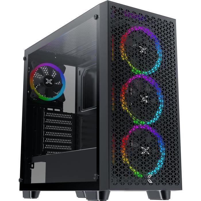 Caja PC - XIGMATEK - Gaming G Pro (Negro) - Torre media - Formato E-ATX - Sin fuente de alimentación Caja PC - XIGMATEK - Gaming G Pro (Negro) - Torre media - Formato E-ATX - Sin fuente de alimentación