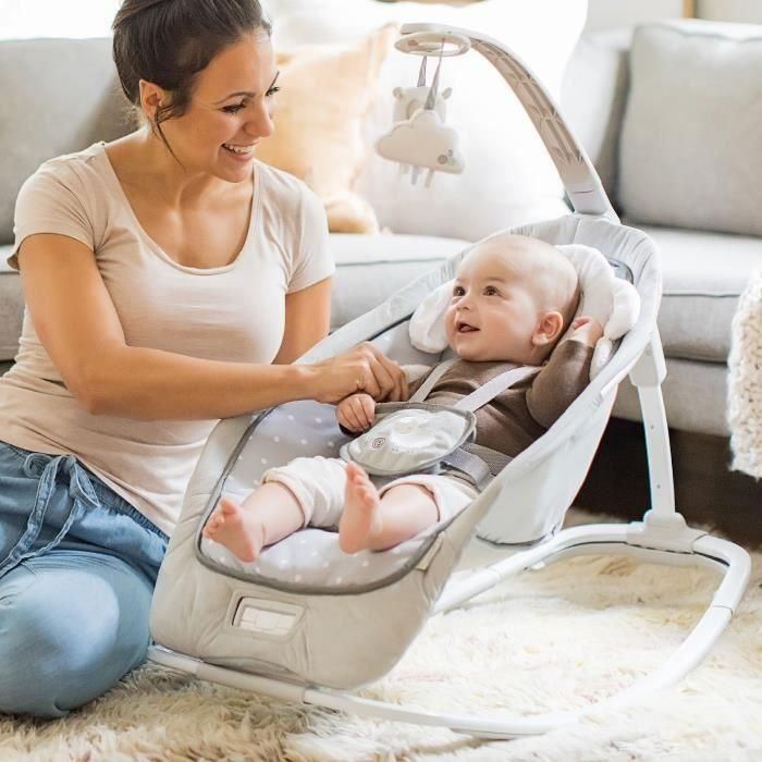 Ingenuity Hamaca Giratoria Automática Cuddle Lamb | Asiento Mecedor con 3 Posiciones, Melodías, Sonidos y Vibraciones para Bebés desde Nacimiento 1 Ingenuity Hamaca Giratoria Automática Cuddle Lamb | Asiento Mecedor con 3 Posiciones, Melodías, Sonidos y Vibraciones para Bebés desde Nacimiento 1