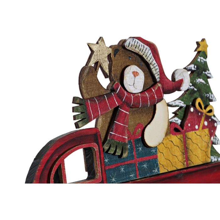 DKD Home Decor Decoración Pared Navidad Tradicional Set 4 Unidades de Madera con Coche y Oso Colores Rojo Azul Amarillo 30x20x7 cm 1 DKD Home Decor Decoración Pared Navidad Tradicional Set 4 Unidades de Madera con Coche y Oso Colores Rojo Azul Amarillo 30x20x7 cm 1