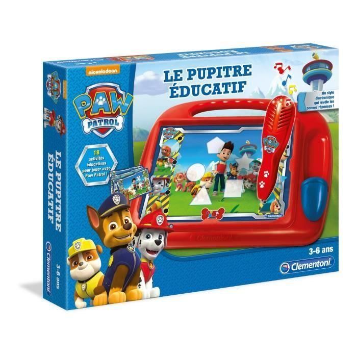 Clementoni Escritorio educativo Paw Patrol con 18 actividades interactivas, bolígrafo electrónico, sonido y luz, para niños +3 años. 1 Clementoni Escritorio educativo Paw Patrol con 18 actividades interactivas, bolígrafo electrónico, sonido y luz, para niños +3 años. 1