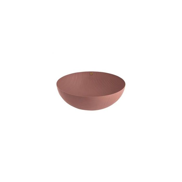 Alessi PU06/21 BR VENEER CUENCO RESINA MARRON 21cm - Bol en forma de copa diseño Patricia Urquiola, acero inoxidable 18/10, decoración relieve Alessi PU06/21 BR VENEER CUENCO RESINA MARRON 21cm - Bol en forma de copa diseño Patricia Urquiola, acero inoxidable 18/10, decoración relieve